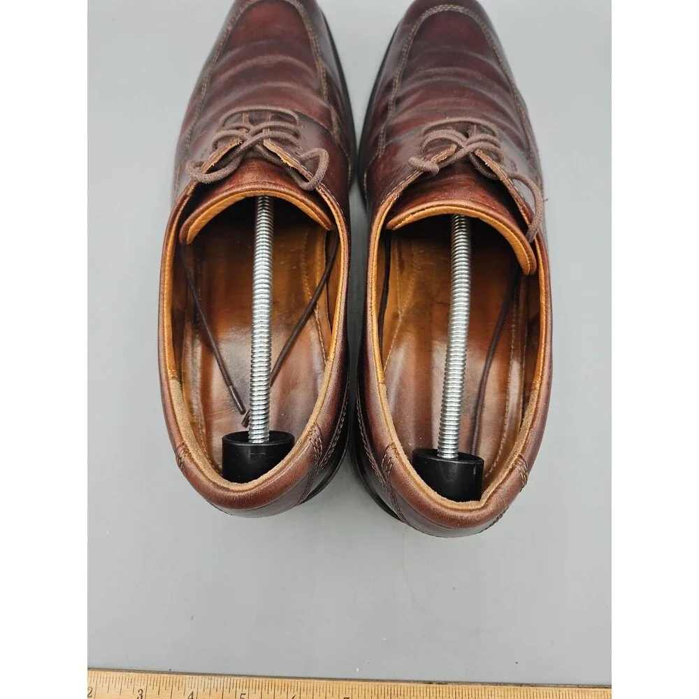Florsheim Men's 47 Sz 13 Leather Upper Brown Low Top Lace Up Oxford Dress Shoes